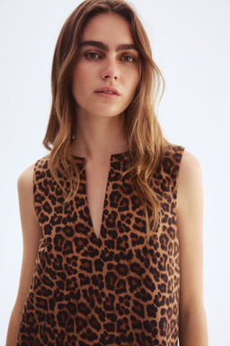Vestido liso de sarga - H&m фото 8