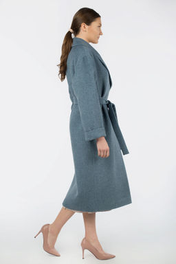 Пальто женское демисезонное (пояс) - El podio фото 5