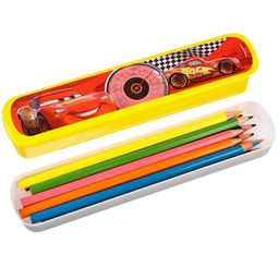 Пенал-футляр пластиковый, 43х200х23 мм, выдвижной, Тачки - Disney фото 4