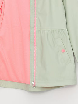 Kap??onlu Bask?l? K?z ?ocuk Mont - Waikiki фото 3