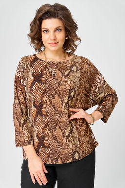 Джемпер Bliss 9402 коричневый, змея
