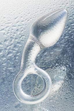 Анальная втулка Sexus Glass, стекло, прозрачная, 14,5 см, 4 см