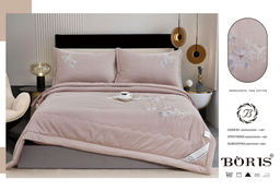 Одеяло Boris с вышивкой с простыней и наволочками ODBORV005 Евро