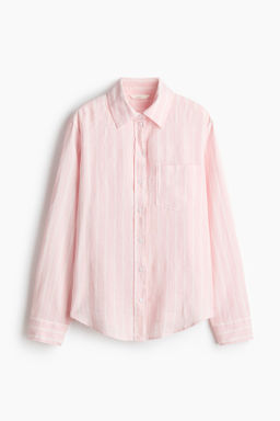Camisa en mezcla de lino - H&m фото 5