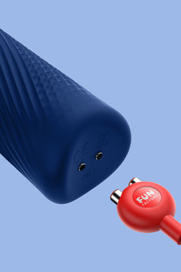 Вибромассажер Fun Factory VIM VIBRATING WAND, силикон, синий, 31,3 см  фото 8