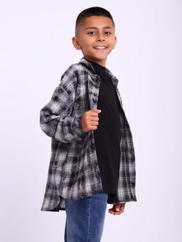 РБ018 Рубашка Дакота (черный) - Милаша фото 3