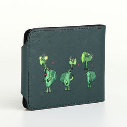 Кошелёк детский «Черепахи», маленький, на кнопке, зелёный