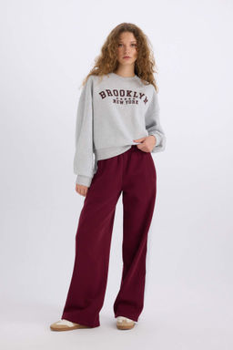 Regular Fit Kal?n Esofman Alt? Beli Lastikli Basic Duz Genis Bol Paca - Defacto фото 2