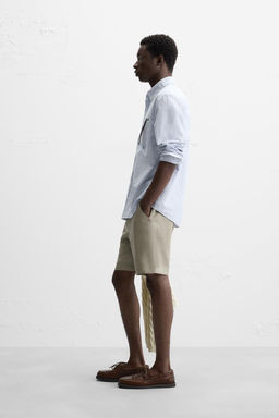 100% LINEN BERMUDA SHORTS - Zara фото 22