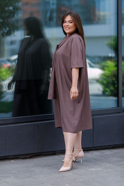 Платье Luxury Moda 1448 кофейный