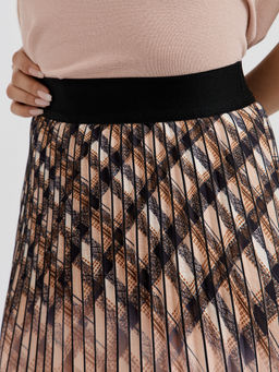 юбка плиссе с принтом в косую клетку - Glenfield фото 9