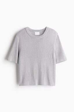 Metallic knitted T-shirt - H&m фото 7