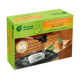 Соляной брикет с травами "Эвкалипт" 1300г для бани и сауны (32255)