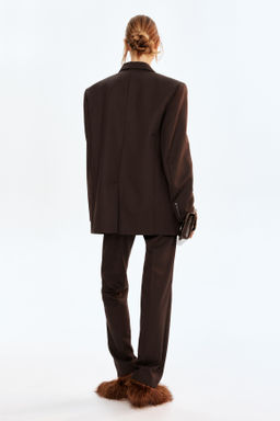 Blazer oversize en mezcla de lana - H&m фото 3