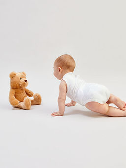 Organik Kuma? Erkek Bebek ??t??tl? Bodysuit 2li