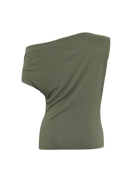 Trendyolmilla Antrasit More Sustainable Modal Ak?skan Kumasl? Fitted Asimetrik Yaka Orme Bluz TWOSS25BZ00398  фото 6