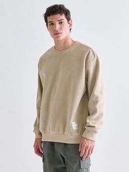 Bisiklet Yaka Erkek Sweatshirt