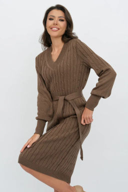 ЗЛАТА Платье М 2991/кофе