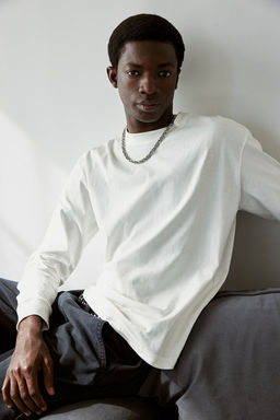 Sudadera en punto de algodon Loose Fit