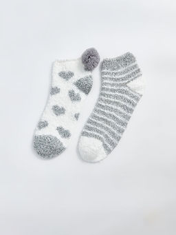 Desenli Kad?n Ev ?orab? 2li