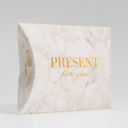 Цена за 5 шт. Коробка подарочная складная фигурная, упаковка, «Мрамор», 11×8×2 см