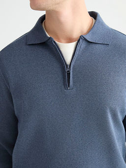 Polo Yaka Erkek Sweatshirt