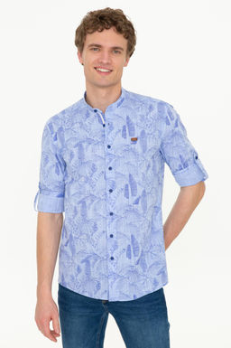 U. S. Polo Assn Мужская синяя рубашка с длинным рукавом - U.s. polo assn фото 15
