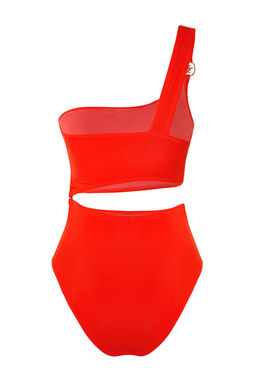 TRENDYOLMILLA Turuncu Tek Omuz Gunes Aksesuarl? Premium Cut Out/Pencereli Regular Mayokini TBESS25MA00046 фото 7