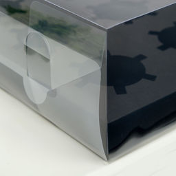 Коробка для 12 капкейков, с прозрачной крышкой, чёрная, 34.7×26.3×10 см