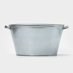 Таз оцинкованный круглый, 26 л, d=45.5 см, h=24 см, ГОСТ