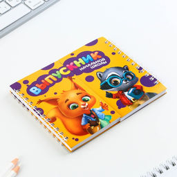 Двойной блокнот на гребне Выпускник начальной школы,мягкая обложка, размер 15 см х 12 см, 48 листов. - Artfox фото 2