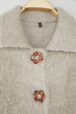 Vizon Gul Dugme Detayl? Buklet Iplikli Triko H?rka TWOAW26HI00109