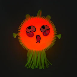 Цена за 12 шт. Ёжка «Головастик», световой, цвета МИКС