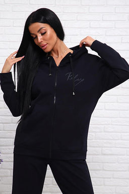 Костюм с брюками, футер с лайкрой 2-х нитка (00907, темно-синий) - Плиона фото 13