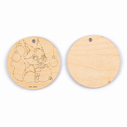 Заготовки для творчества на новый год Шары, с карандашами