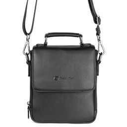 1021-1A black, мужская сумка "Мессенджер" из экокожи Barcelo Biagi