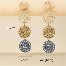 Серьги длинные на гвоздиках арт. 13 3296 (id 274507) - Rada фото 2