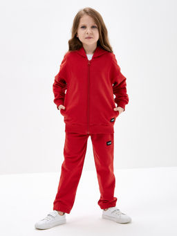 Красная толстовка для девочки - Kogankids фото 23