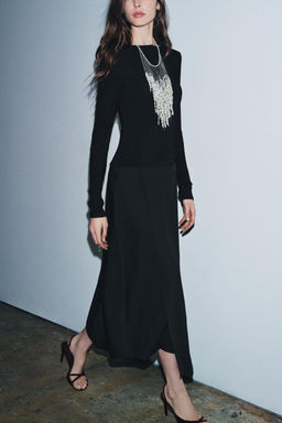 ZW COLLECTION CONTRAST DRESS - Zara фото 2