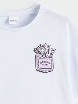 Bisiklet Yaka K?z ?ocuk ?ortlu Pijama Tak?m?