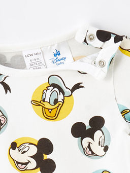 Mickey Mouse Bask?l? Erkek Bebek ??t??tl? Body ve Pantolon 2li