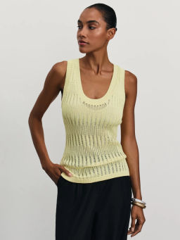 Майка ажурной вязки из вискозы / Zarina  фото 7