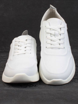 05-PDL195-1 WHITE Кроссовки женские (натуральная кожа)