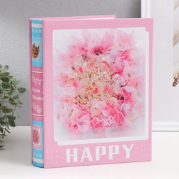 Фотоальбом на 100 фото 10?15 см Пышные розовые цветы, в коробке, 26.5?21?5.3 см, МИКС