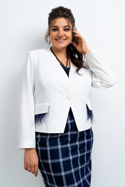 Костюм Aira Style 24-11 Молочно-синий