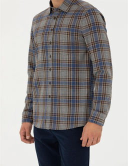 Kahverengi Regular Fit Uzun Kollu G_mlek - Pierre cardin фото 6