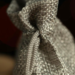 Цена за 10 шт. Мешочек подарочный из холщи, серый, 7 х 9 см - Simaland фото 2