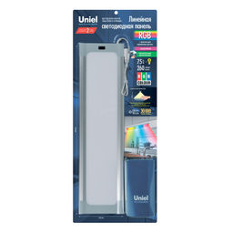 ULI-F42-7,5W/RGB/RC/DIM SENSOR IP20 SILVER Панель линейная светодиодная ультратонкая, с бесконтактным выключателем, диммер, пульт ду. 460х120х11мм. 260Lm. Серебристый. ТМ Uniel