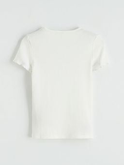 Fiyonk Bask?l? K?z ?ocuk Ti??rt