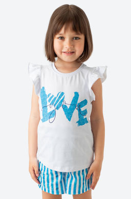 Летний хлопковый костюм с лайкрой для девочки Bonito  фото 17